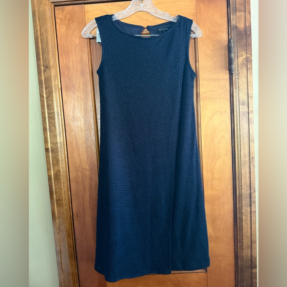 H by Halston waffle Sleeveless Sheath Dress